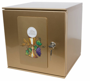 Tabernakulum do ciemnicy złocone