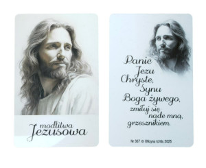 Obrazek plastikowy modlitwa Jezusowa