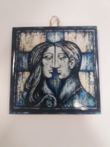 Obrazek ceramiczny małżeństwo 10x10 cm lub 15x15 cm 