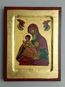 Ikona bizantyjska - Matka Boża Nieustającej Pomocy, 18 x 14 cm