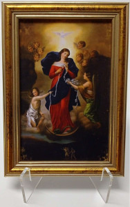Obraz w ramie Matka Boża rozwiązująca węzły, 12,5 x 17,5 cm