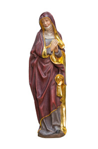 Madonna spod krzyża, rzeźba drewniana, wysokość 60 cm
