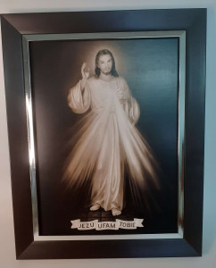 Obraz w ramie Jezu Ufam Tobie, 38 x 48 cm