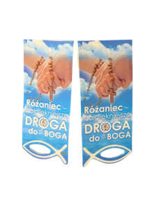 Najpiękniejsza droga do Boga...- Zakładka papierowa z magnesem