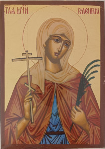 Ikona bizantyjska - św. Walentyna, 9 x 12,5 cm