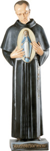 Figura św. Maksymilian Kolbe, materiał żywiczny, wysokość 105 cm