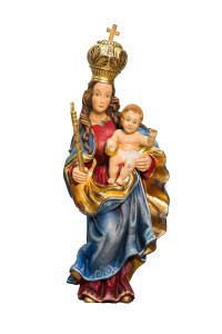 Madonna Bawaria, drewniana rzeźba antyczna, wysokość 60 cm