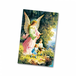 Anioł Stróż - obrazek z modlitwą