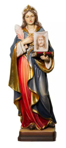 Figura św. Weronika, rzeźba drewniana, wysokość 30 cm