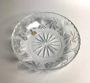 Kryształowy talerzyk o średnicy 18 cm