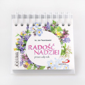 codziennik na biurko kalendarz radość nadziei przez cały rok