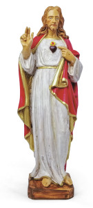 Figurka Serce Jezusa (nietłukąca), wysokość 25 cm