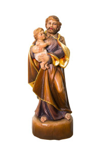Święty Józef, rzeźba drewniana, wysokość 53 cm