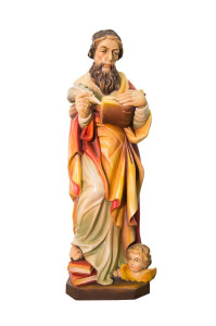 Święty Mateusz, rzeźba drewniana, wysokość 50 cm