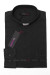Koszula Kapłańska, biała, długi rękaw, TWILL, BLACK&PURPLE 