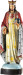 Figura Chrystusa Króla, materiał żywiczny, wysokość 118 cm