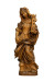Święta Barbara, drewniana rzeźba bejcowana, wysokość 60 cm