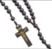 Różaniec drewniany, czarny