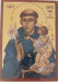 Ikona bizantyjska - św. Antoni, 9 x 12,5 cm