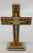 Krzyż z bursztynem, stojący, wysokość 13 cm