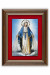 Matka Boża Niepokalana - Ceramika drewniana w ramce, 12,5 x 15,5 cm