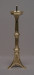 Świecznik ołtarzowy mosiężny, wysokość 49 cm