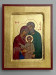Ikona bizantyjska - św. Rodzina, 40 x 30 cm