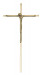 Krzyż stylowy h 155 mm mosiądz