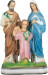 Figura Świętej Rodziny, materiał żywiczny, wysokość 31 cm