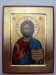 Ikona bizantyjska - Chrystus Pantokrator, 23,5 x 18 cm