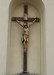 Rzeźba - Jezus Ukrzyżowany, drewno lipowe, korona kuta (metal), wys. 180 cm