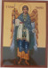 Ikona bizantyjska - Archanioł Gabriel, 9 x 12,5 cm