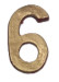 Cyfra do paschału 6 - złota